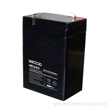 Lead-acid Car Battery for E-bikes with 6V Nominal Voltage, 4.0Ah Capacity